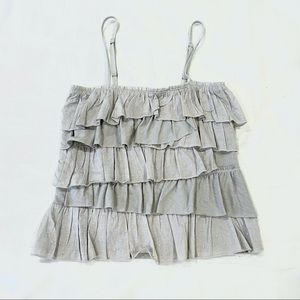 Hollister ruffled tank top